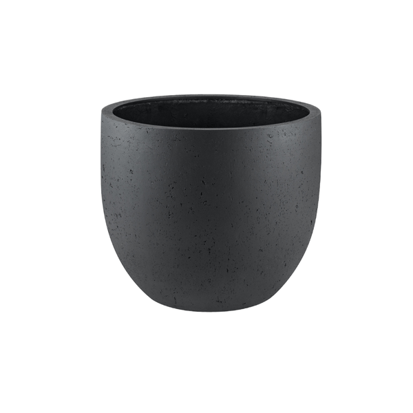 Pflanztopf Grigio New Egg – Anthrazit – D65cm x H54cm – Extra großer Blumentopf in Betonoptik – Mit Wasserablauf – Fabien Design – Plant