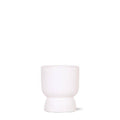 Übertopf Diabolo Weiß – Ø6cm – Mini – Blumentopf mit eleganter Form – Keramiktopf für kleine Zimmerpflanzen & Sukkulenten – Plant