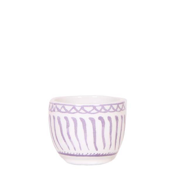 Topf Granada – Flieder – Ø6cm – Dekorativer Blumentopf aus glasierter Keramik – Mediterraner Stil – Pflanzgefäß für Zimmerpflanzen, Sukkulenten & Deko – Plant