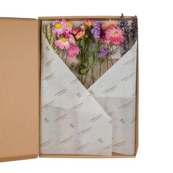 Getrocknete Blumen – Blumen im Briefkasten – Rosa – 5 Sträuße – ↕30cm – Langlebig & pflegeleicht – Geschenkidee & Dekoration – Plant