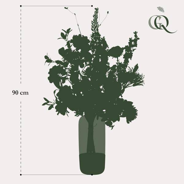 Künstlicher Blumenstrauß Luxury Glam – XL Kunstblumen Bouquet – 90cm hoch – Pflegeleichte Deko – Realistischer Look – Eleganter XL – Plant