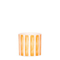 Ziertopf Painted Stripe – Orange – Ø6cm – Keramiktopf mit Streifenmuster – Plant