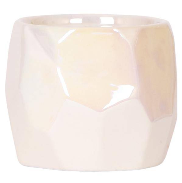 Pearl Blumentopf glänzend in Blau, Grün, Rosa oder Travertin – Eleganter Übertopf Ø6cm Ø9cm Ø12cm – Pflanzgefäß für Zimmerpflanzen & Deko – Plant