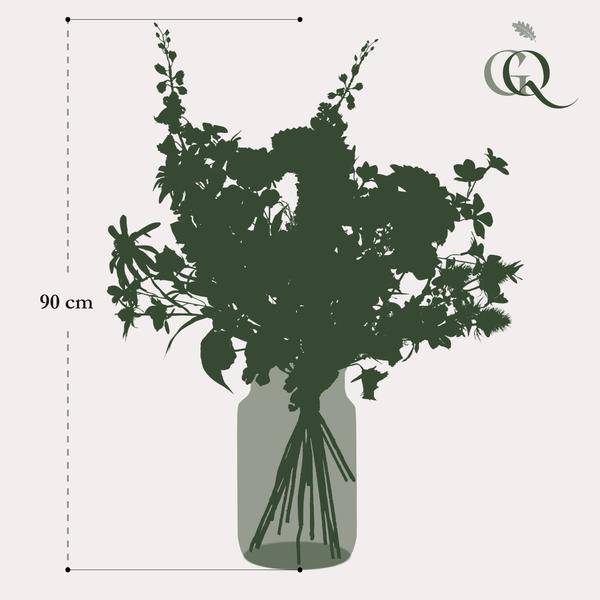 Künstliche Blumen – Strauß Electric Love – ca. 90cm hoch – Kunstblumenstrauß in leuchtenden Farben – Dekoration für Wohnzimmer, Schlafzimmer & Büro – Plant