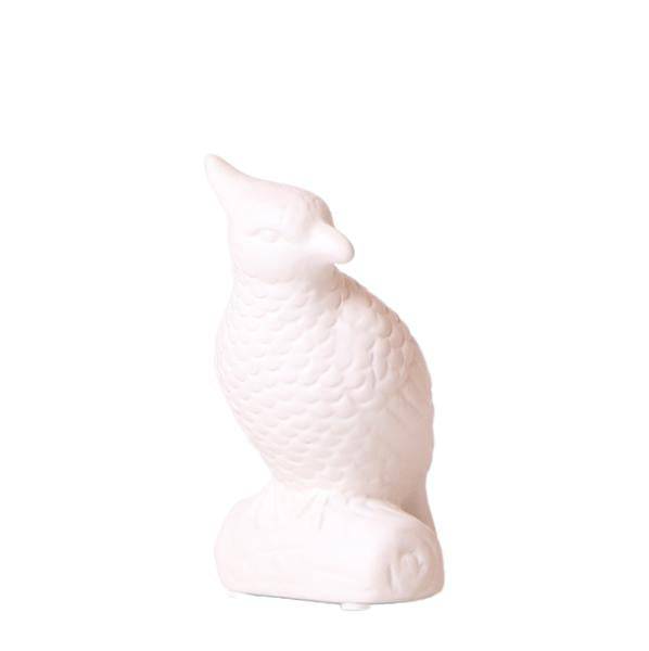 Kerzenständer Vogel Weiß Polystone ↕12cm – dekorativer Kerzenhalter, Tischdeko & Wohnaccessoire für Zuhause – Plant
