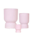 Kombi-Angebot Diabolo Topf – Rosa – 3er-Set Ø6cm, Ø9cm & Ø12cm – Moderne Dekotöpfe im zeitlosen Design – Pflanzentöpfe für Zimmerpflanzen, Sukkulenten & Kakteen – Plant