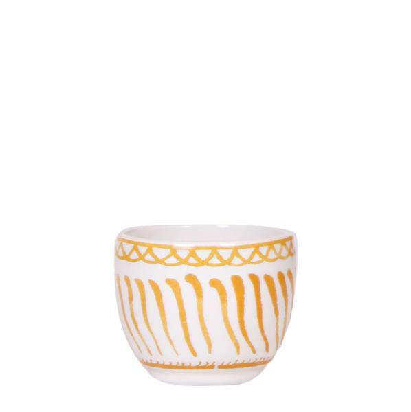 Topf Granada – Orange – Ø6cm – Blumentopf aus glasierter Keramik – Mediterraner Stil – Pflanzgefäß für Zimmerpflanzen, Sukkulenten & Kräuter – Plant