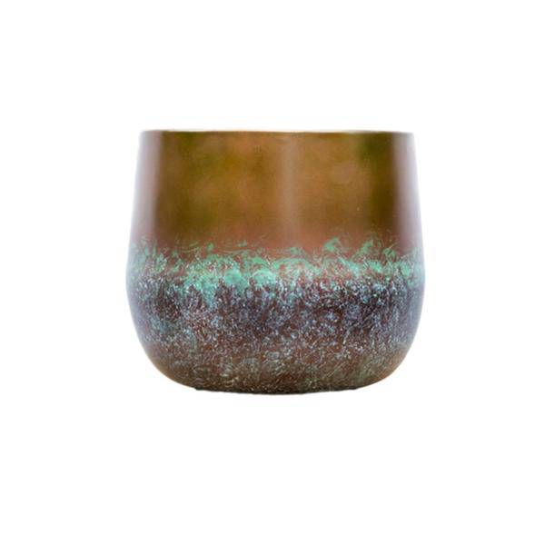 Topf Elisa Bronze – Blumentopf – Ø44cm x H39cm – Dekorativer Pflanzentopf für Innen – und Außenbereich – Plant