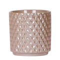 Diamant Perle Dekotopf – Sand – Ø9cm – Blumentopf in Steinoptik – Eleganter Dekotopf für Zimmerpflanzen, Sukkulenten & Kakteen – Plant