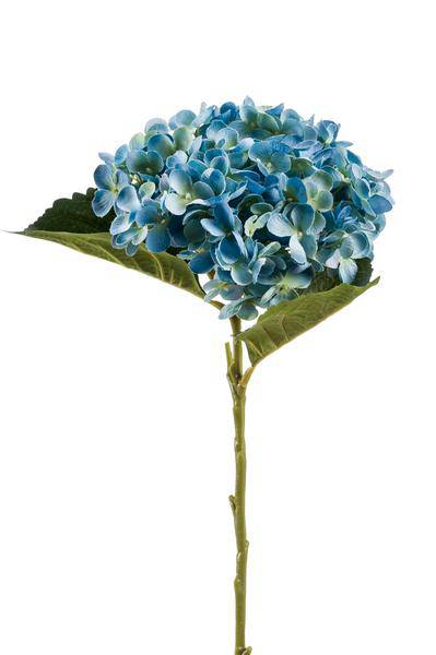 Künstliche Blumenstrauß Hortensien Blau – 8 Zweige je 52cm – Realistische Kunstblumen – Zeitloser Deko Blumenstrauß – Plant