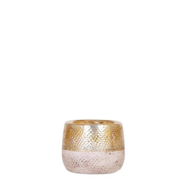 Keramik Blumentopf Gold – Mini – Pflanztopf Ø6cm – Glänzender Übertopf für kleine Zimmerpflanzen, Sukkulenten & Kakteen – Stilvolles Pflanzgefäß – Plant
