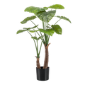Alocasia – Künstliche Zimmerpflanze – Pfeilblätter – ↕110cm – Tropische Deko für Wohnzimmer, Flur & Wintergarten – Plant