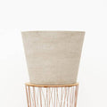 Eimer Topf Beige Washed – L – 58x50cm – Großer Pflanzeimer aus robustem Material – Stilvoll & vielseitig für Garten, Balkon & Innenbereich – Plant