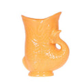 Fisch Topf – Orange – Ø9cm – Keramik Übertopf in Fischform – Glänzender Blumentopf für Zimmerpflanzen & Sukkulenten – Plant