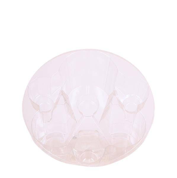 Einlage mit Wasserreservoir für Orchideenschale – Bewässerungssystem für Orchideen – Feldstrauß 1x12cm + 2x9cm + 3x WaterWicks – Ø25cm – Plant