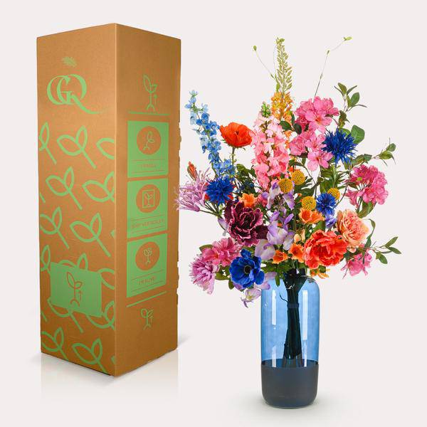 Künstlicher Blumenstrauß Luxury Glam – XL Kunstblumen Bouquet – 90cm hoch – Pflegeleichte Deko – Realistischer Look – Eleganter XL – Plant