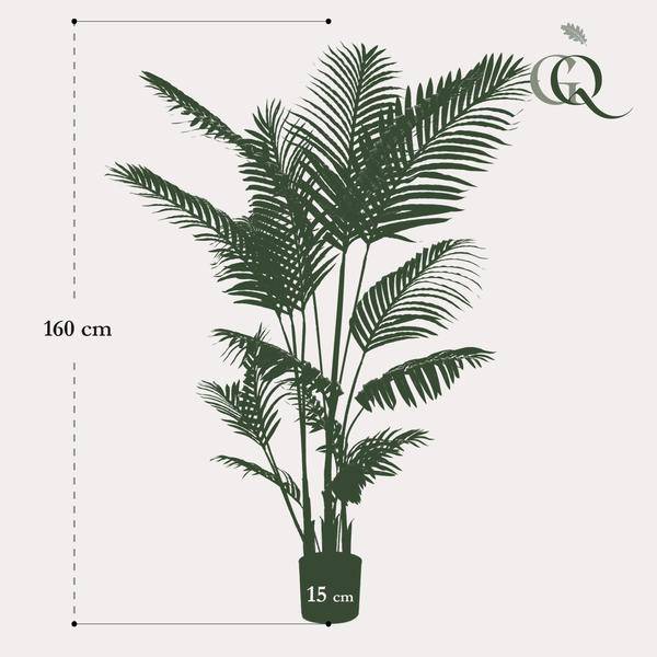 Kunstpalme Howea forsteriana – 160cm – Realistische Kentia – Palme – Pflegefrei – Hypoallergen – Für Wohnzimmer, Büro & Wintergarten – Highlight – Plant
