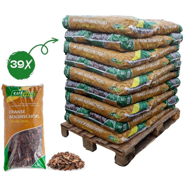 Premium Baumrinde 30-40mm Culvita Französische Seekiefer – hochwertiges Produkt für Pflanzen, Garten, Zuhause, Dekoration & moderne Einrichtung – Plant