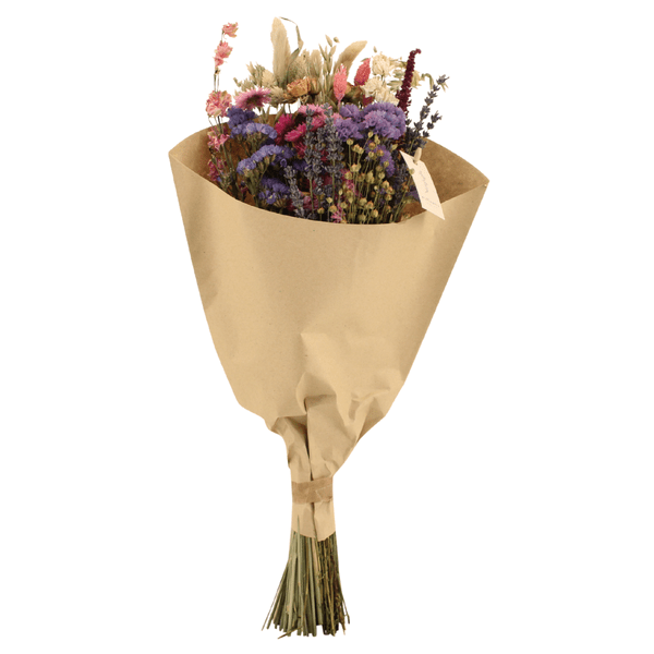 Trockenblumenstrauß – Feldblumen Rosa – Ø20cm ↕50cm – Getrocknete Blumen – Romantisch & Natürlich – Dekostrauß für Innenräume – Plant