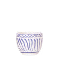 Dekotopf Granada – Blau – Ø6cm – Mediterraner Keramik Blumentopf in glänzender Glasur – Klassisches Design – Für Zimmerpflanzen & Sukkulenten – Plant