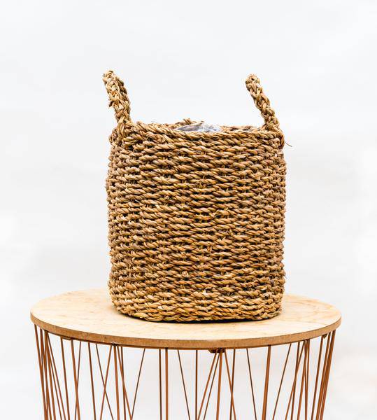 Korb Jack – Pflanzkorb 42x36cm – Robust & Natürlich – Dekorativer Übertopf für Pflanzen – Vielseitig & Platzsparend – Für Indoor & Outdoor – Plant