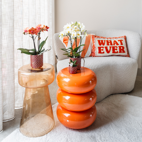 Diamant Perle Dekotopf – Rot – Ø6cm – Keramik Blumentopf mit edlem Glanz – Pflanztopf im modernen Design – Plant