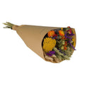 Getrocknete Blumen – Feld Blumenstrauß Groß – Orange – ↕60cm – Rustikales Trockenblumenarrangement mit Lila Gelb Pastelltönen – Deko & Geschenk – Plant