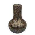 Glasvase Seim Gepard – H37cm B25cm – Mundgeblasene Vase mit Leopardenmuster – Dekorative Blumenvase & Wohnaccessoire – Plant