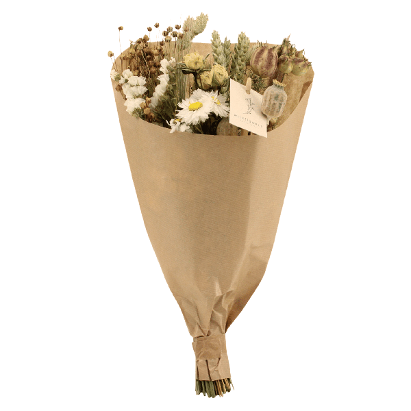 Trockenblumen Feldblumenstrauß Natürlich – Blumenstrauß – Ø15cm ↕35cm – Natürliche Farben – Getrocknete Blumen – Nachhaltige Deko – Pflegefrei – Plant