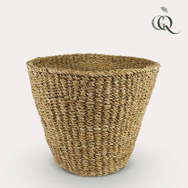 Blumentopf Braun Korb ↕23cm – moderner Pflanztopf für Zimmerpflanzen, Sukkulenten, Kakteen & Kräuter – Plant