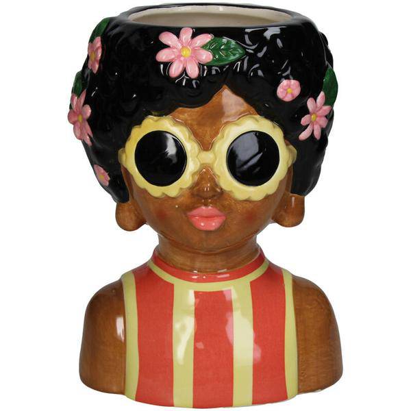 Vase – Jenny – Damenfigur aus Dolomit – 22cm hoch – Skulpturale Dekovase – Künstlerisches Wohnaccessoire – Für Trockenblumen & als Dekoobjekt – Plant