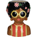 Vase – Jenny – Damenfigur aus Dolomit – 22cm hoch – Skulpturale Dekovase – Künstlerisches Wohnaccessoire – Für Trockenblumen & als Dekoobjekt – Plant