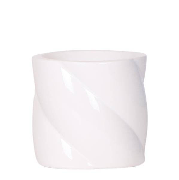 Candy Blumentopf Weiß Ø9cm – Keramiktopf in runder Form – Pflanzentopf für Orchideen, Sukkulenten & Zimmerpflanzen – Plant