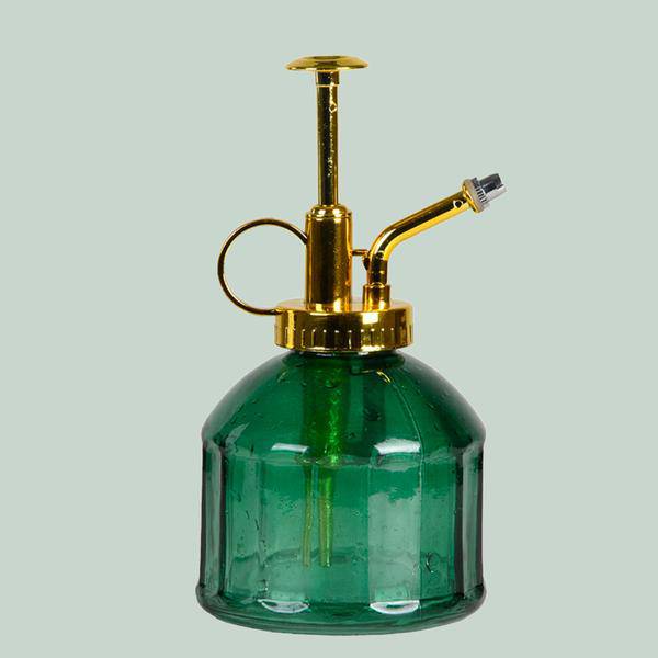 Pflanzensprüher Grün – 250ml – Feiner Sprühnebel für Zimmerpflanzen & Anzucht – Handlicher Zerstäuber – Dekorative Glas – Sprühflasche – Plant