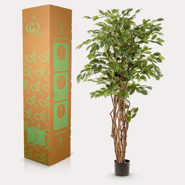 Ficus Liana – Künstliche Zimmerpflanze – ↕170cm – Realistische Stiefmütterchen – Pflanze – Dekoration für Wohnzimmer, Flur & Wintergarten – Plant