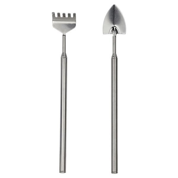 Harke & Schaufel – Flaschengarten Werkzeugset – Mini Werkzeug für Terrarien, Zimmerpflanzen & Flaschengärten – Gartenwerkzeug für Indoor – Plant
