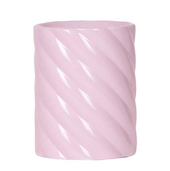 Candy Dekotopf – Hoch – Rosa – Ø9cm – Keramik Übertopf – Runde Form – Farbenfrohes Design – Für Zimmerpflanzen & Orchideen – Plant