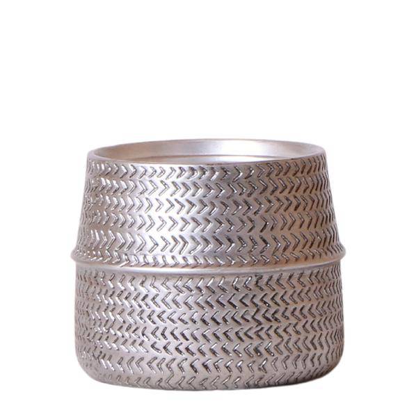 Übertopf Gold Keramik Ø9cm – moderner Pflanztopf für Zimmerpflanzen, Sukkulenten, Kakteen & Kräuter – Plant