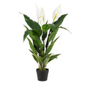 Spathiphyllum – Löffelpflanze – Künstliche Zimmerpflanze – Wartungsfrei – Ø90cm – Deko für Wohnzimmer, Büro & Küche – Plant