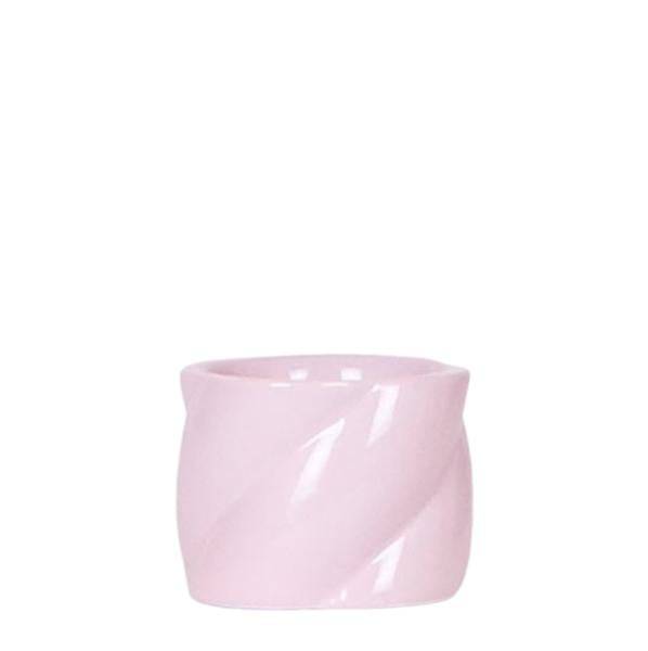 Candy Dekotopf Rosa – Ø6cm – Runder Keramik Blumentopf – Mini Blumentopf für Orchideen & kleine Zimmerpflanzen – Dekoration für Zimmer & Büro – Plant