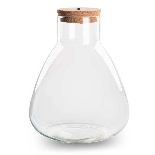 Flaschengarten ↕30cm – pflegeleichter Flaschengarten im Glas, Pflanzen Terrarium für Wohnzimmer & Büro – Plant