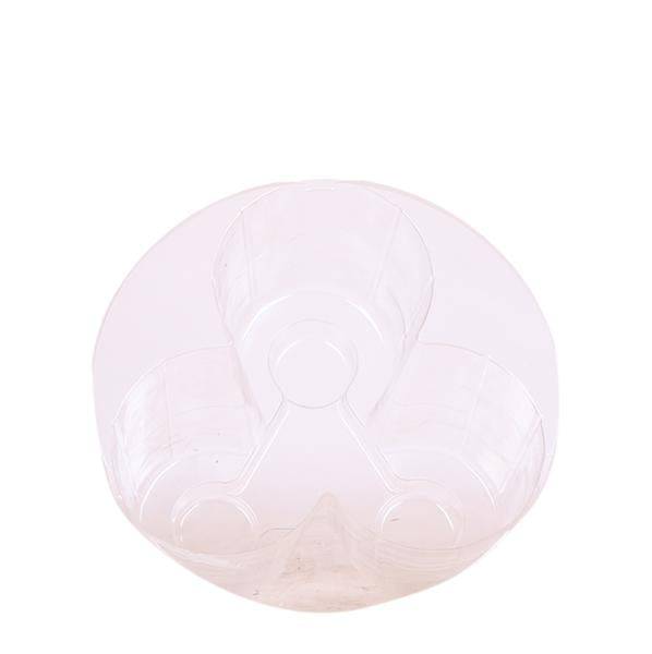 Einlage mit Wasserreservoir für Orchideenschale – Bewässerungssystem für Orchideen – 1x12cm + 2x9cm Töpfe – inkl. WaterWicks – Ø25cm – Plant