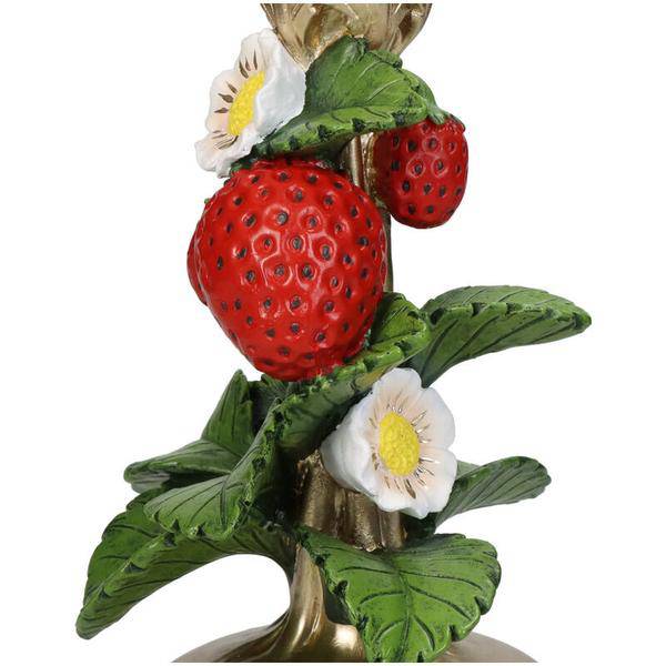 Kerzenständer Deko Rot ↕20cm – dekorativer Kerzenhalter, Tischdeko & Wohnaccessoire für Zuhause – Plant