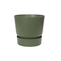 Greenville Pflanztopf Grün – D30 x H28 – Blumentopf für Innen & Außen – Elegantes Pflanzgefäß – Übertopf für Zimmerpflanzen, Balkon & Terrasse – Plant