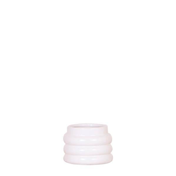 Blumentopf Bubble – Weiß – Ø6cm – Keramik Dekotopf mit strukturierter Oberfläche – Stilvoller Mini – Pflanztopf für Sukkulenten & Zimmerpflanzen – Plant