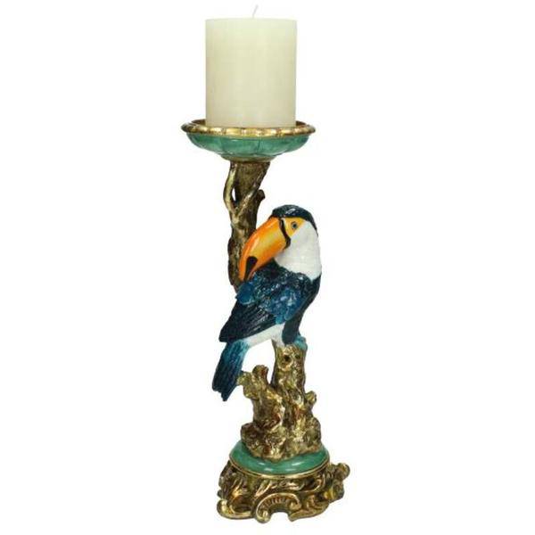 Kerzenständer Tukan – Bunter Kerzenhalter – 30cm – Tropisches Design – Indoor & Outdoor – Plant