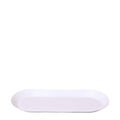 Ovales Tablett – Weiß – Metalltablett 30x13cm – Dekoteller für Pflanzen, Töpfe & Wohnaccessoires – Stilvolle Basis für Orchideen & Deko – Sets – Plant
