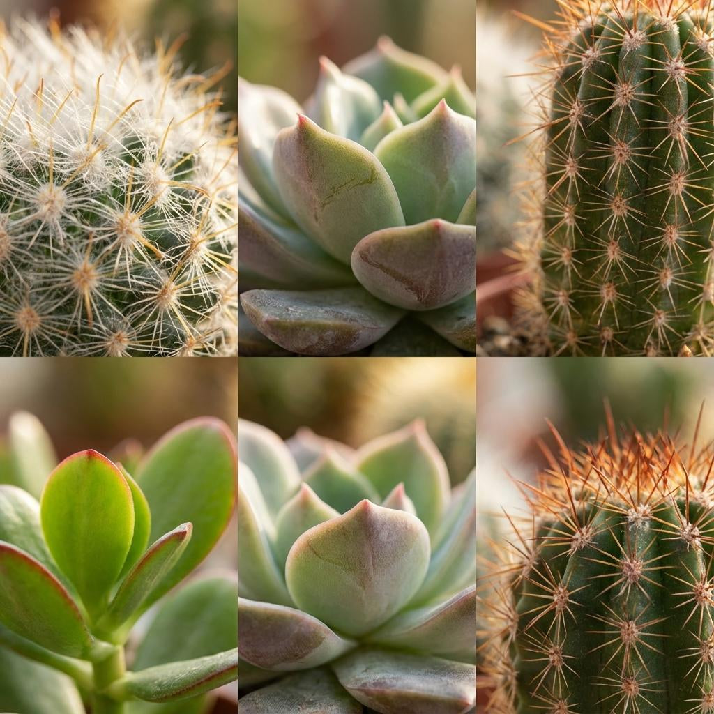 Kakteen & Sukkulenten Mix – Ø5,5cm – Höhe 5-10cm – Echte Mini Kakteen & Sukkulenten – Pflegeleichte Zimmerpflanzen für Deko & Geschenk
