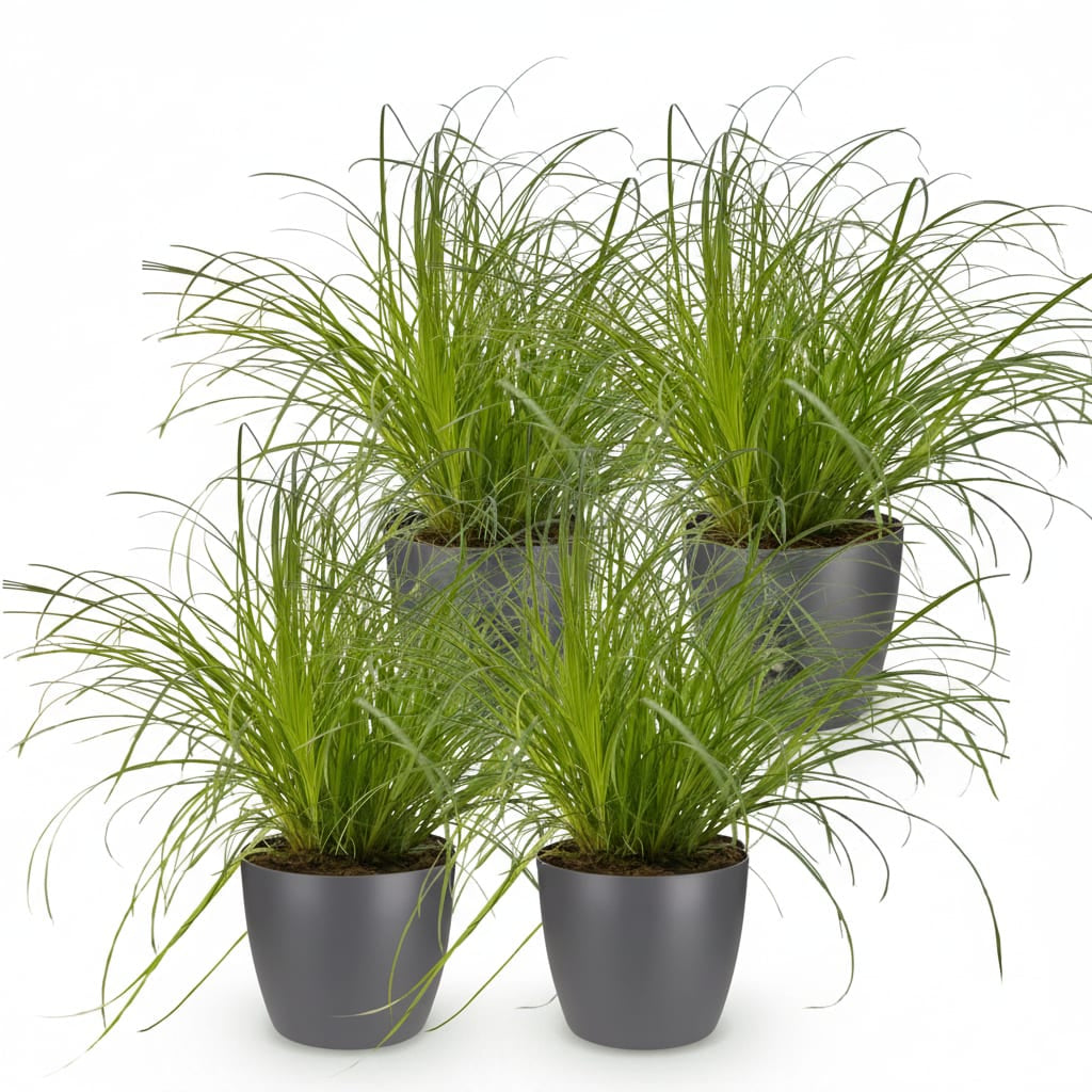 Cyperus Alternifolius Zumula Katzengras – Zimmerpflanze im grauen Topf Ø12cm Höhe20cm – Haustierfreundliche Grünpflanze – Pflegeleicht