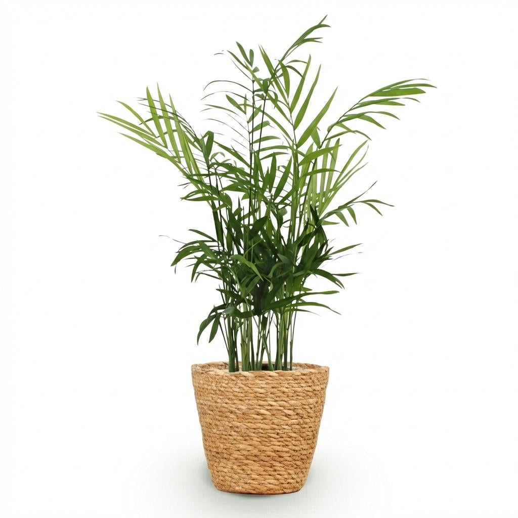Chamaedorea Elegans Goldpalme Zimmerpflanze inkl. Naturkorb